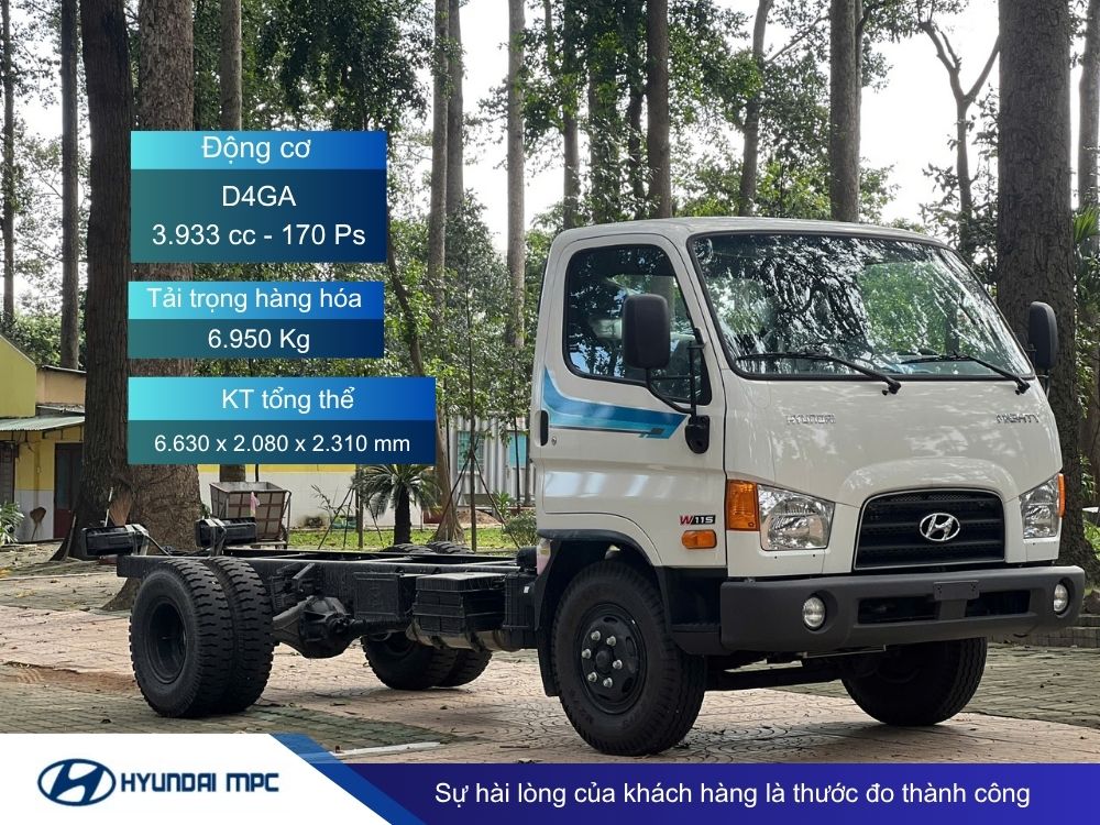 Xe tải Hyundai Mighty W11S - Động cơ khoẻ hơn lên đến 150PS